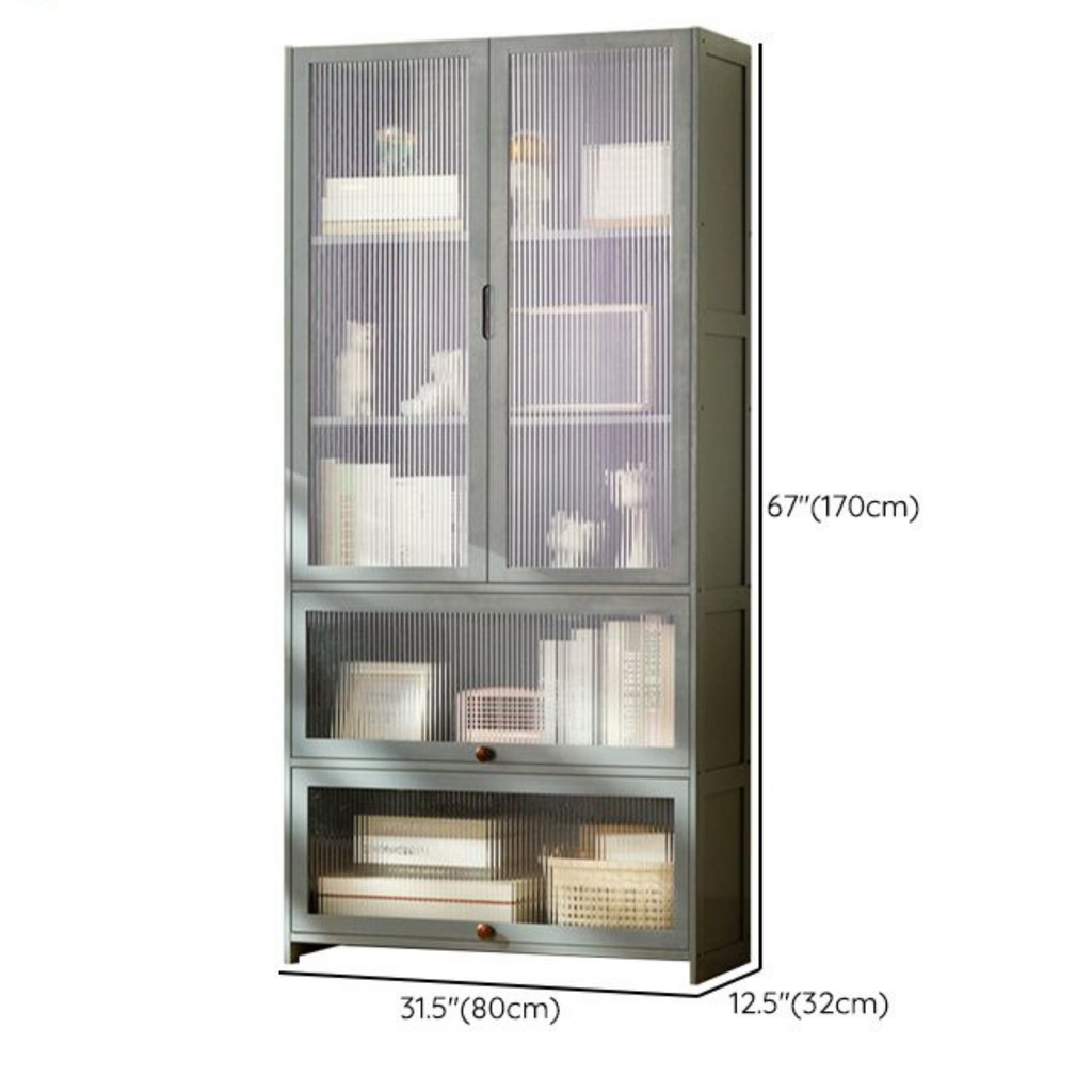Bookshelf Solid Wood Floor to Ceiling Bookcase with Multi Tier Storage Shelves for Living Room Home Office Bedroom Display Cabinet
