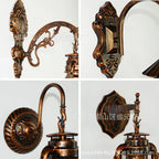 Vintage LED Wall Lamp Barn Lantern Retro Wall Light European Antique Style