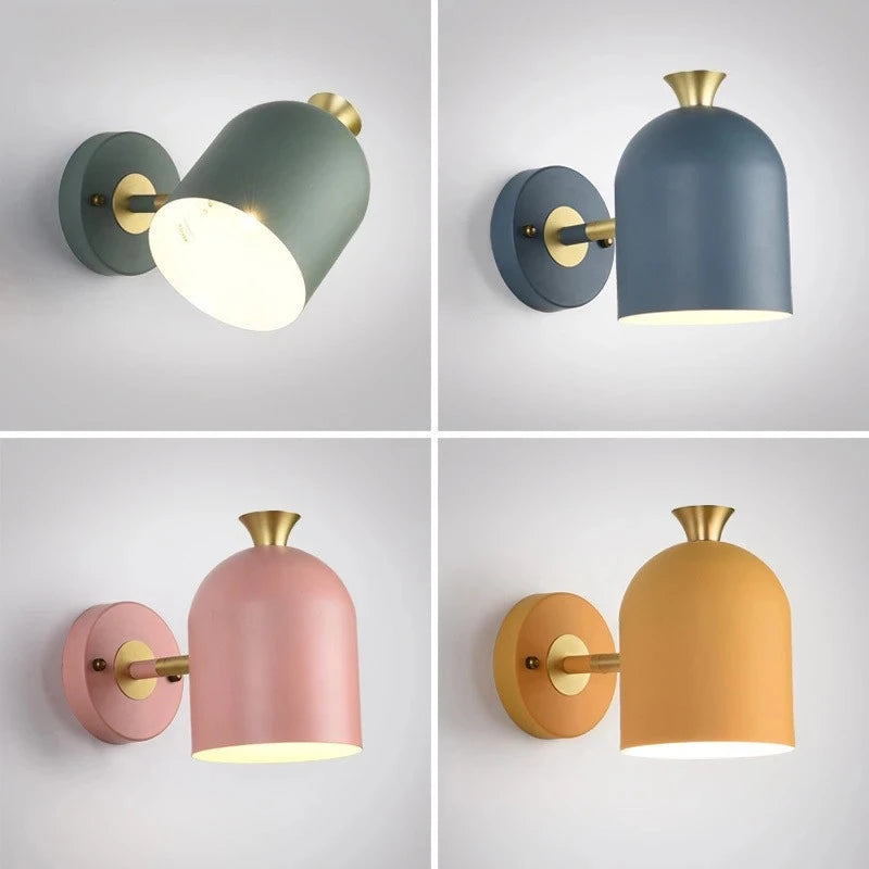 Nordic Minimalist Modern Children'S Room Bedroom Wall Lamp Creative Bedside Lamp Living Room Wall Stair Lamp