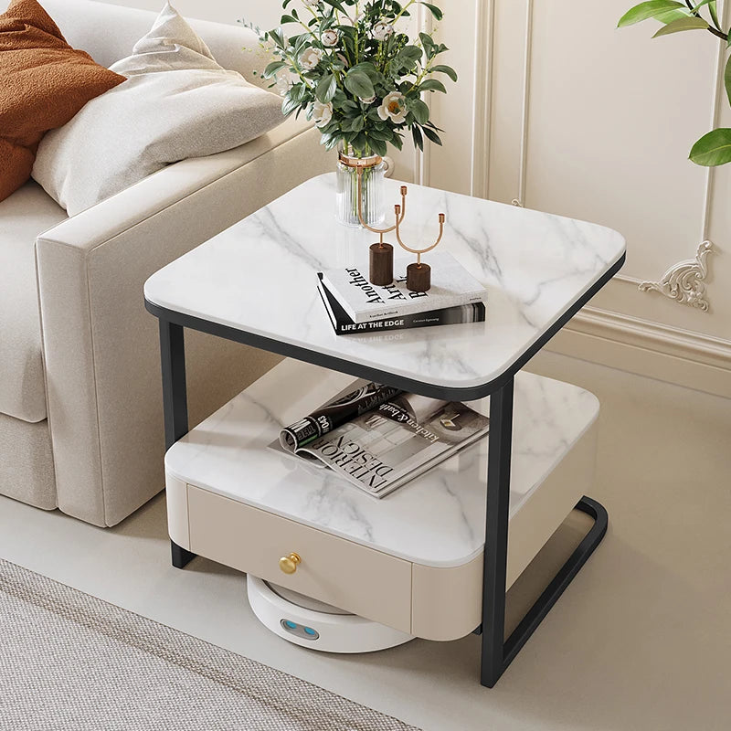Console Luxury Coffee Table Living Room Aesthetic Minimalist Side Modern Organizer Designer Center Couchtisch Home Furniture