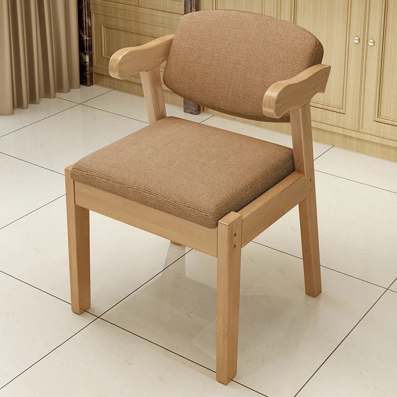 #Modern Solid Wood Dining Chair Backrest Armrests for Children'S Study Desks Office Computer Home Furniture