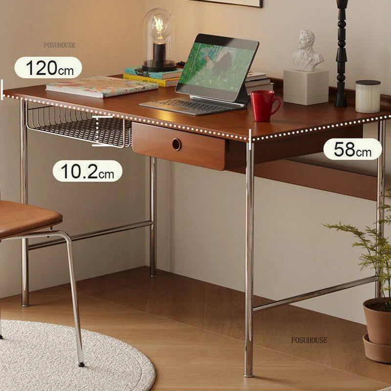 Nordic Solid Wood Computer Desks Home Study Office Reading Desk Retro Designer Creative Study Table for Office Computer Table