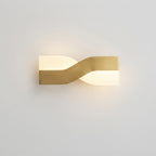 Side view of rotatable wall sconce showing head angle range