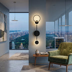 Modern creative LED wall sconce mounted in living room