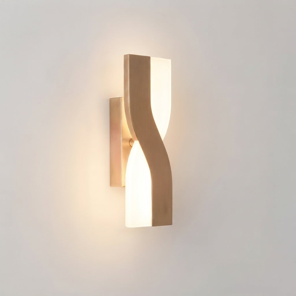 Nordic adjustable LED wall sconce mounted in bedroom