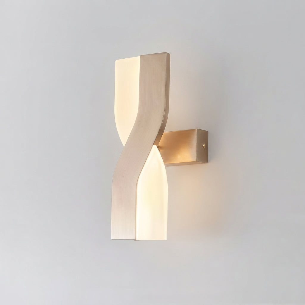 Nordic adjustable LED wall sconce mounted in bedroom