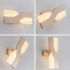 Close-up of adjustable swivel head on LED wall sconce