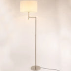 Modern Stainless Steel Floor Lamp for Living Room Chrome Standing Lamp Study Bedroom Reading Light Floor Led Free Standing Lamps