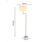 Modern Stainless Steel Floor Lamp for Living Room Chrome Standing Lamp Study Bedroom Reading Light Floor Led Free Standing Lamps