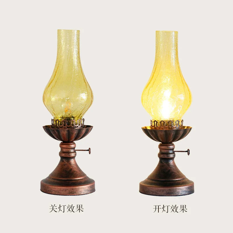 Retro Classic Lamp Led Table Lamp Living Room Bedroom Bedside Lamp Creative Classical Study Room Decor Industrial Table Lights