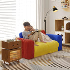 Modular Children'S Sofa for Living Room Hotel Villa with Sponge Filled Colorful Upholstered Furniture