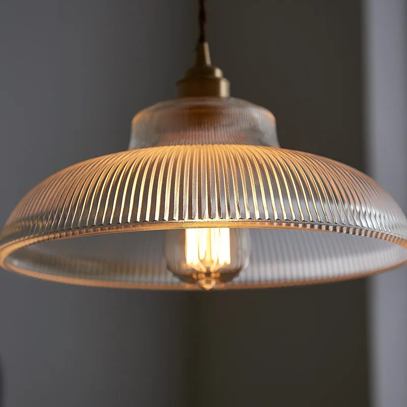 Vintage Glass Pendant Light Green Hanging Lamp Living Room Luminaire Hall Bedroom Dining Table Indoor Fixtures Lustre LED Decor