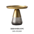 Light Luxury Living Room round Metal Side Table Bedroom Creative round Table Nordic Coffee Table Combination Sofa Side Tables