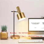 Nordic Light Luxury Simple Retro Desk Lamp, Industrial Style Bedroom Hotel Learning Decoration Desktop Atmosphere Lamp