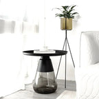 Light Luxury Living Room round Metal Side Table Bedroom Creative round Table Nordic Coffee Table Combination Sofa Side Tables