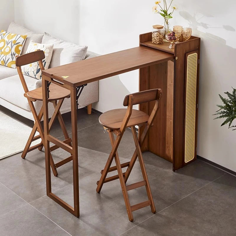 Tall Legs Space Saving Dining Tables Long Folding Narrow Slim Dining Table Multifunctional Chic Table a Manger Pliante Furniture