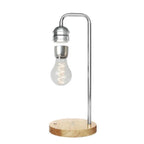 Novelty LED Magnetic Levitation Bulb Floating Desk Lamp Magic Black Tech Wireless Charger for Home Christmas Gift Night Light