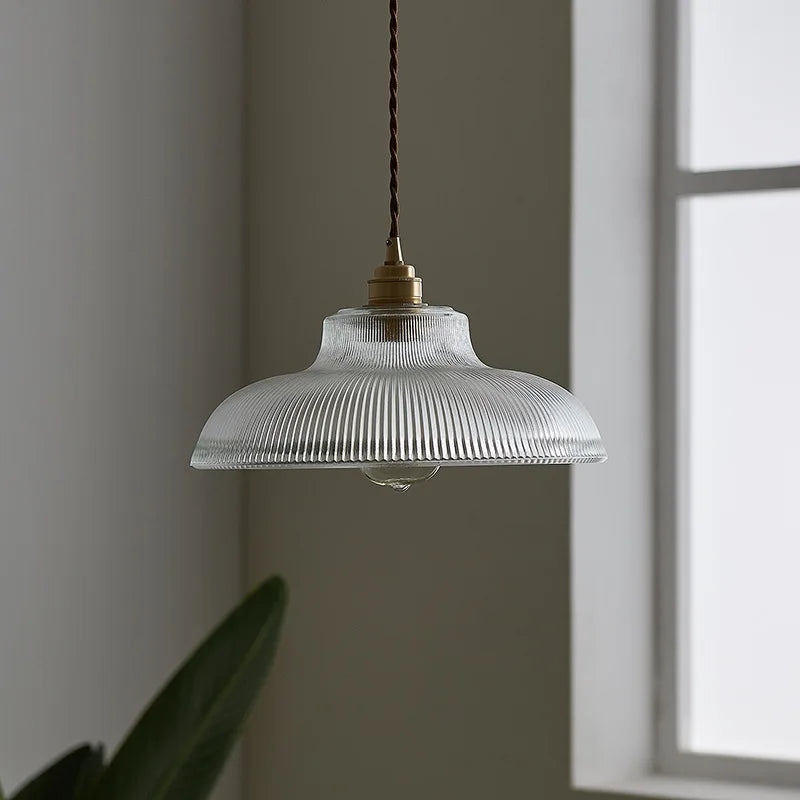 Vintage Glass Pendant Light Green Hanging Lamp Living Room Luminaire Hall Bedroom Dining Table Indoor Fixtures Lustre LED Decor