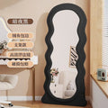 Full-Length Mirror for Home Clothing Store Fitting Room Instagram Floor-To-Ceiling Mirror Cream Standing Mirror Modern