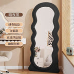 Full-Length Mirror for Home Clothing Store Fitting Room Instagram Floor-To-Ceiling Mirror Cream Standing Mirror Modern