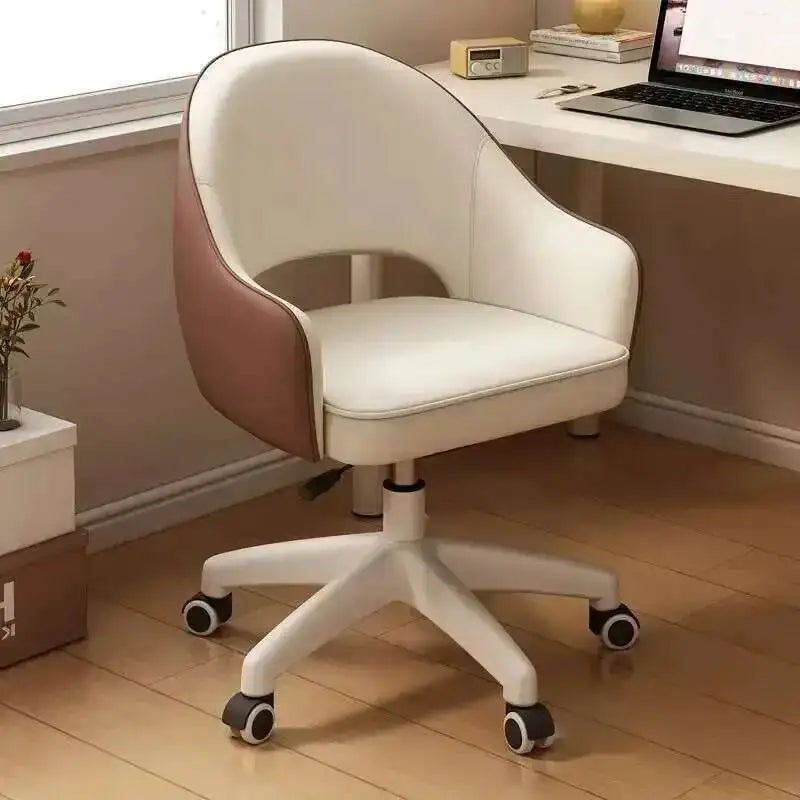 Swivel Computer Chair Chair Home Sedentary Comfortable Girls Bedroom Makeup Chair Dormitory Student Study Desk Back Stool