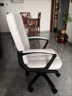Ergonomic Office Chair with High Back Lumbar Support and Latex Seat Cushion PU Leather Executive Chai Home Office Furniture