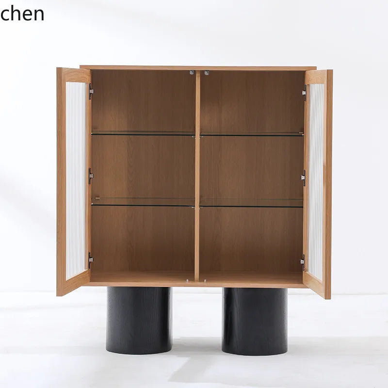 HXL Sideboard Cabinet Wall-Mounted Storage Cabinet Tea Wine Cabinet Organizer