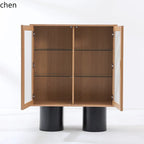 HXL Sideboard Cabinet Wall-Mounted Storage Cabinet Tea Wine Cabinet Organizer