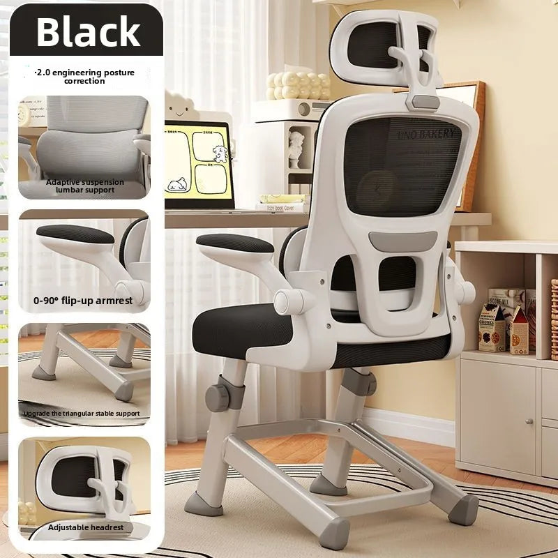 Ergonomic Home Office Chair with K-Leg Study Desk Support for Long Hours Comfort Ideal for Dormitory Office Gaming Furniture