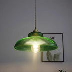 Vintage Glass Pendant Light Green Hanging Lamp Living Room Luminaire Hall Bedroom Dining Table Indoor Fixtures Lustre LED Decor