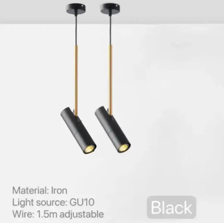 Rotatable Spotlight LED Pendant Lights for Restaurant Kitchen Living Dining Room Bathroom Reading Lighting Modern Hanging Lamp