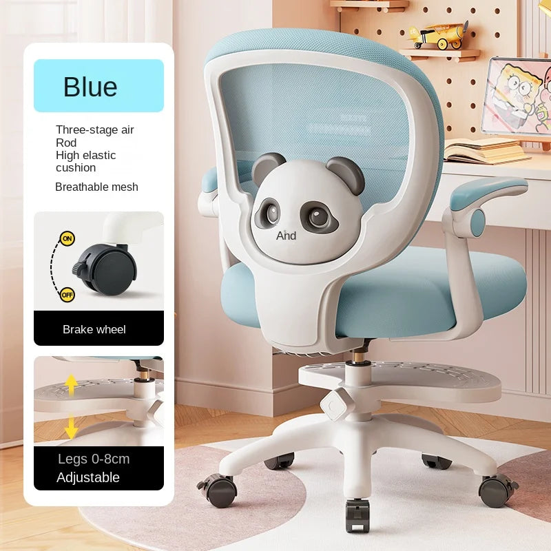 Children'S Study Chair to Correct Sitting Posture of Primary School Students Can Lift the Seat Homebackrest Desk Writing Chair