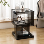 Minimalist Acrylic Sofa Side Table Creative Corner Organizer Multi-Functional Storage Rack Bedroom Decor Corner Table