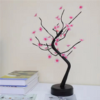 1PC LED Artificial Cherry Tree Bonsai Night Light Usb/Battery Powered Table Lamp Touch Switch Fairy Light for Wedding Home Decor