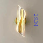 Modern Thin Waist LED Wall Lamp Bedroom Study Restaurant Hotel Bedside Streamer Wall Lamps Living Room Decor Scroll Wall Lights