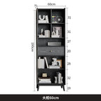 American-Style Bookcases Light Luxury Vintage Black Retro Bookcases Large Capacity Living Room Furniture La Combinaison YS40CC