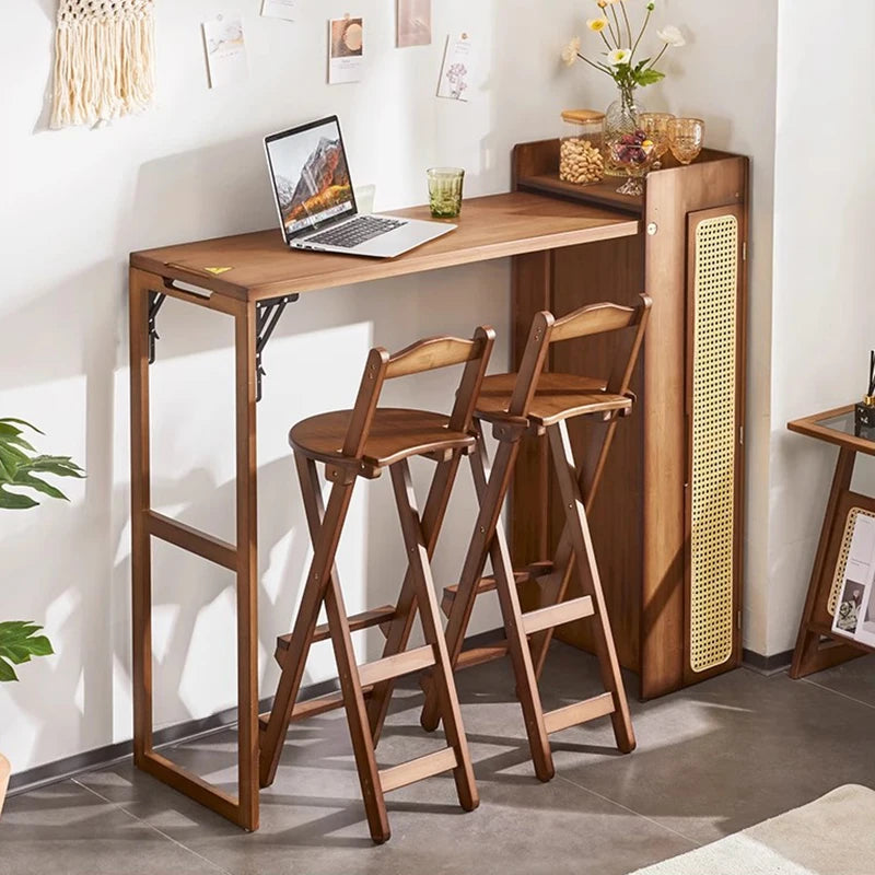 Tall Legs Space Saving Dining Tables Long Folding Narrow Slim Dining Table Multifunctional Chic Table a Manger Pliante Furniture