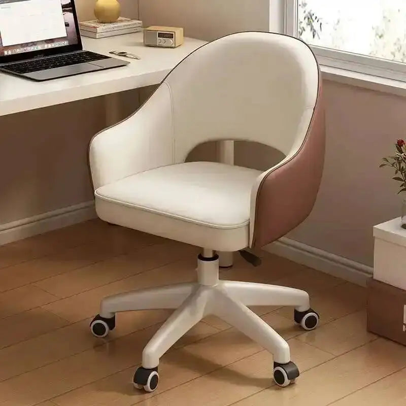 Swivel Computer Chair Chair Home Sedentary Comfortable Girls Bedroom Makeup Chair Dormitory Student Study Desk Back Stool