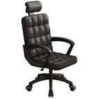 Ergonomic Office Chair with High Back Lumbar Support and Latex Seat Cushion PU Leather Executive Chai Home Office Furniture