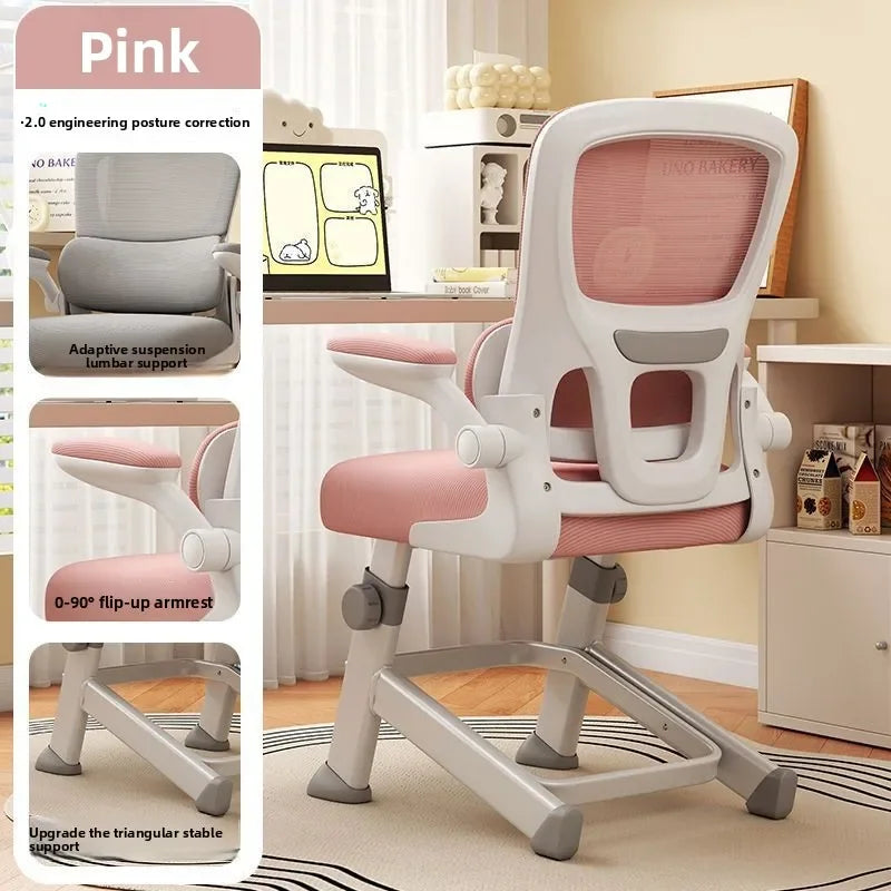 Ergonomic Home Office Chair with K-Leg Study Desk Support for Long Hours Comfort Ideal for Dormitory Office Gaming Furniture