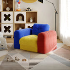 Modular Children'S Sofa for Living Room Hotel Villa with Sponge Filled Colorful Upholstered Furniture