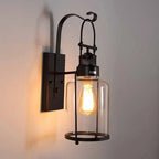 American Walkway Courtyard Villa Wall Retro Glass Wall Lamp