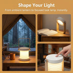 Telescopic Hanging Lantern Table Light, Portable Folding Desk Handheld Lamp, Dimmable Bedside Reading Camping Night Light