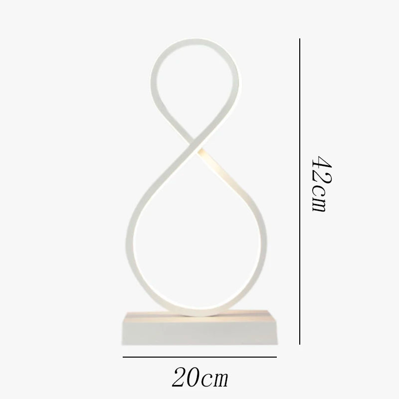 AC110-240V Dimmable LED Ring Table Lamp Bedside Night Light Home Living Room Bedroom Decor Desk Lamp EU/US/AU/UK Plug