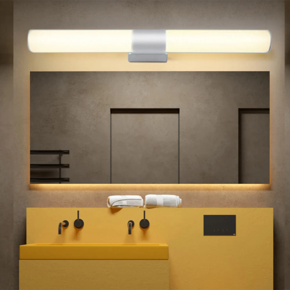12W 16W 22W Bathroom Wall Lamp Led Mirror Light 110V 220V AC Modern Style LED Tube Waterproof Dressing Light Indoor Lighting