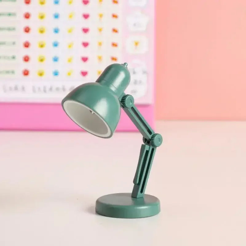 Mini LED Night Reading Book Light Foldable Table Lamp Dormitory Bedroom Creative Bedhead Lights Home Decorations Doll House Lamp