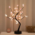 1PC LED Artificial Cherry Tree Bonsai Night Light Usb/Battery Powered Table Lamp Touch Switch Fairy Light for Wedding Home Decor