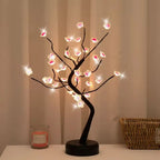 1PC LED Artificial Cherry Tree Bonsai Night Light Usb/Battery Powered Table Lamp Touch Switch Fairy Light for Wedding Home Decor