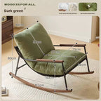 Single Rocking Chair, Balcony Leisure Chair, Recliner, Household Living Room Bean Bag Chair, Bedroom Nap Chair, Lounge Chair