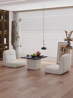 Nordic Tatami Table and Chair Set for Balcony and Bay Window Japanese Simple Design Wooden Coffee Table Home Furniture